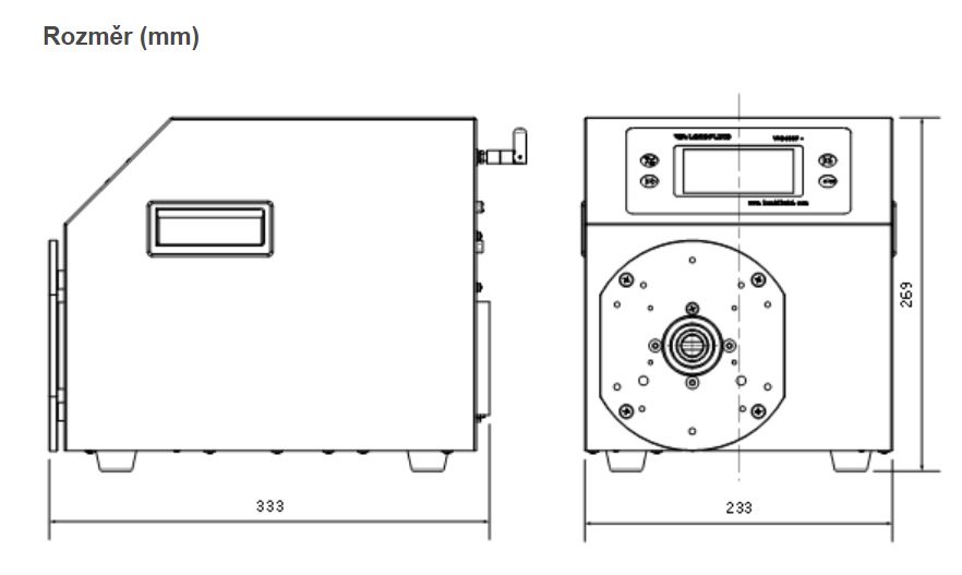 Hadicové_čerpadlo_WG600F_rozmer_Create_Flow